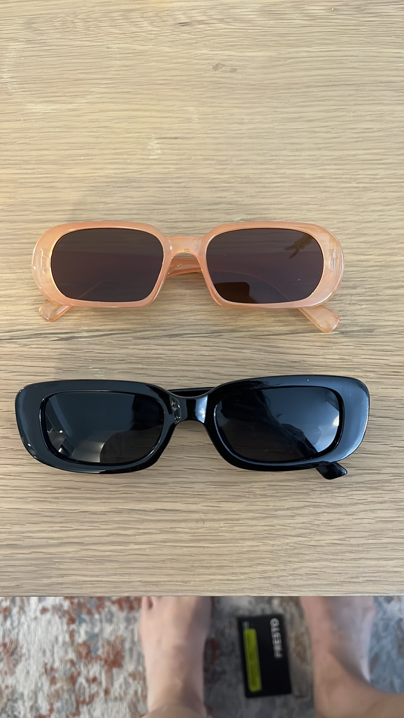 Two pair of brand new rectangle sunglasses thumbnail