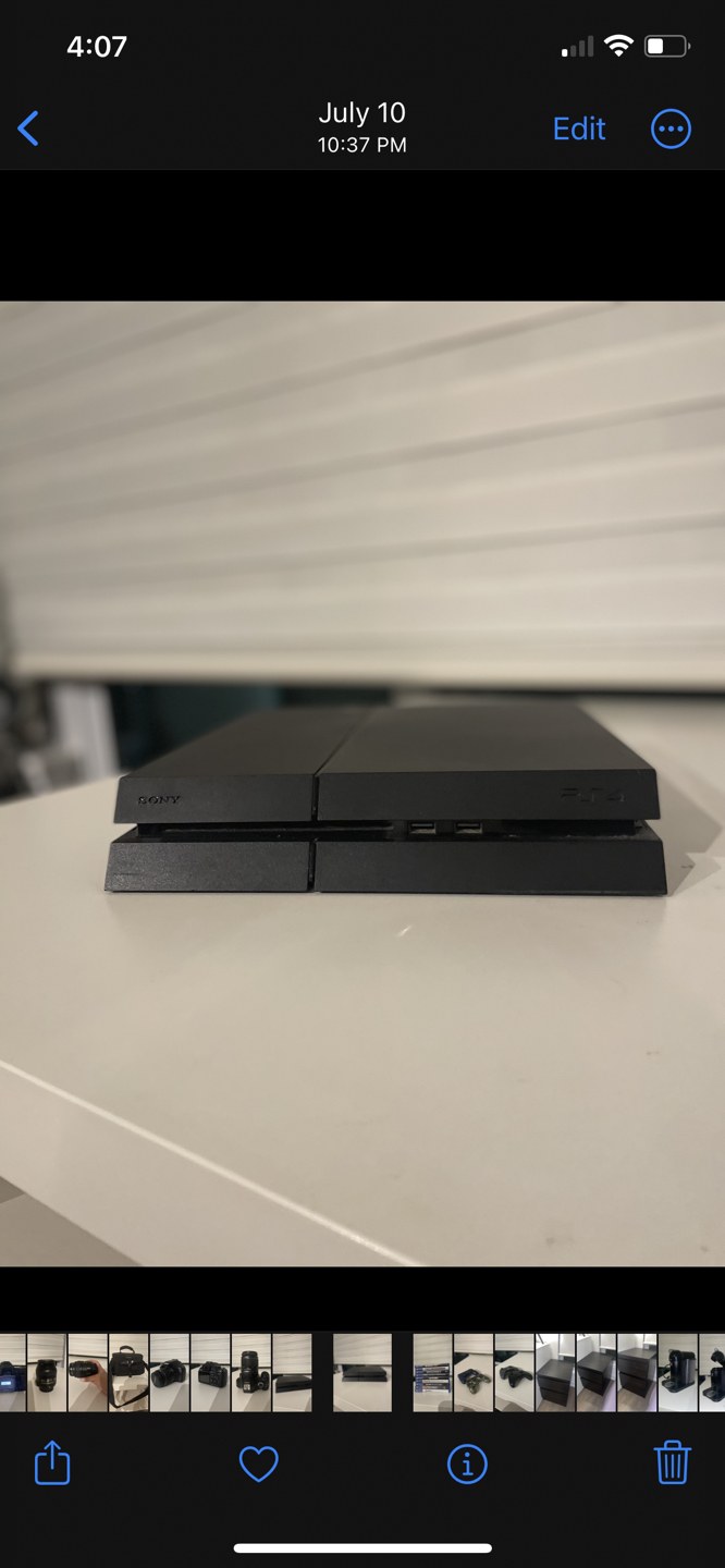 PS4 — Including controllers and games