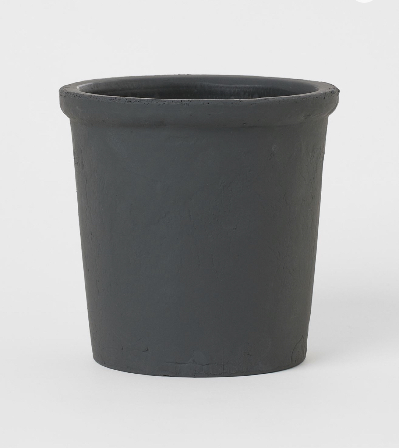Black terracotta plant pot 5.5 inch diameter