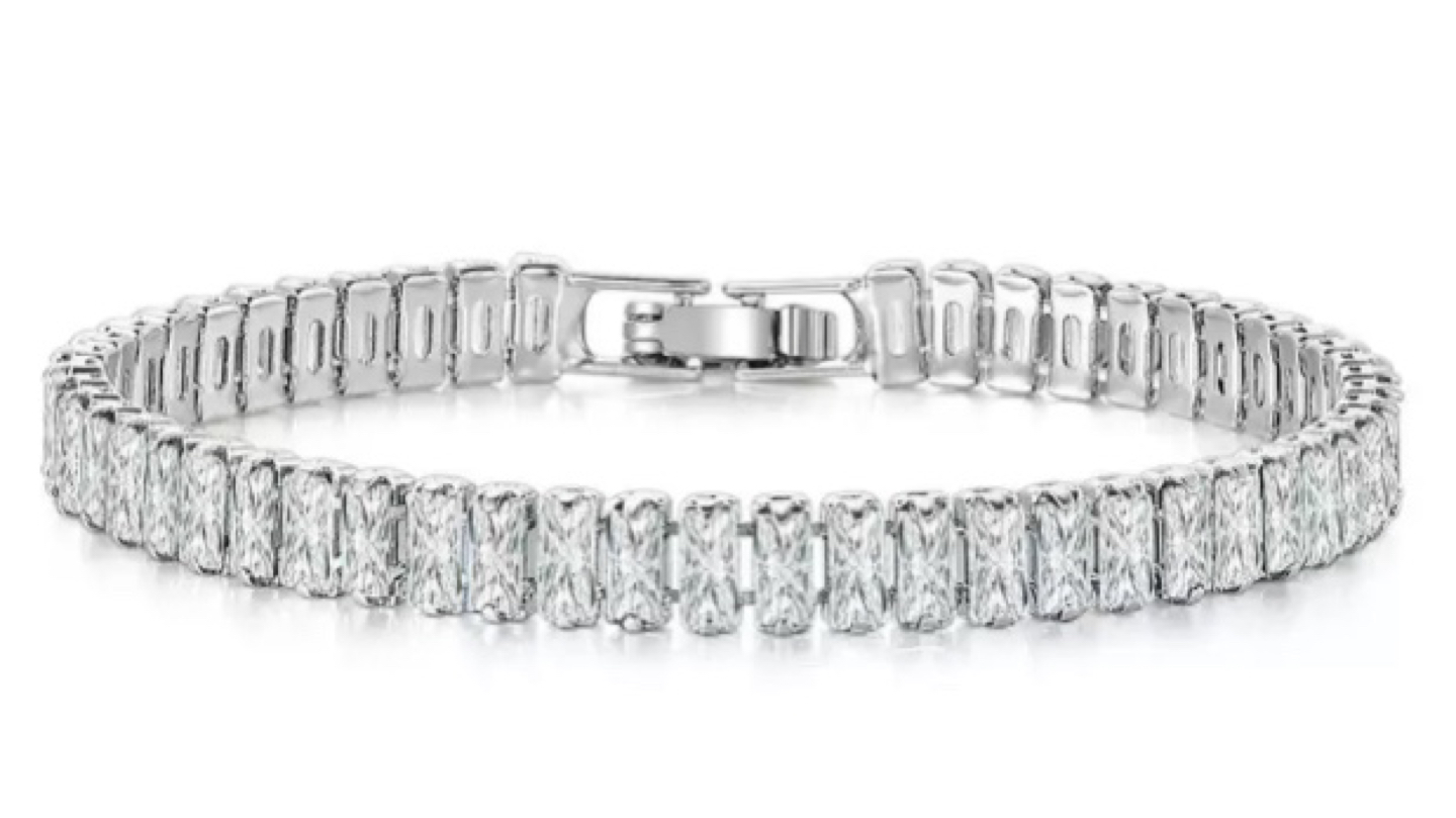 cubic zirconia tennis bracelets
