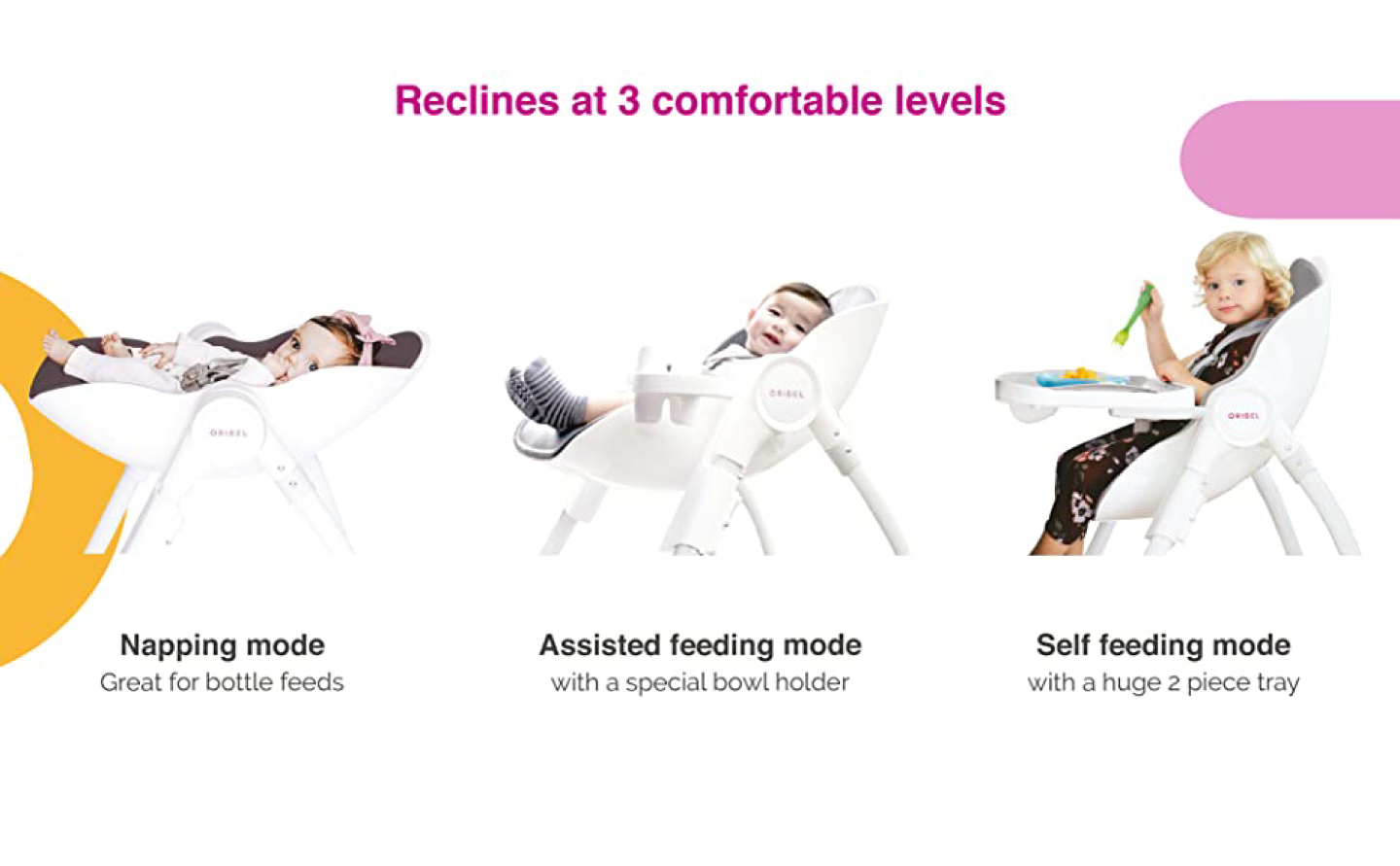 Oribel baby high chair - photo 3