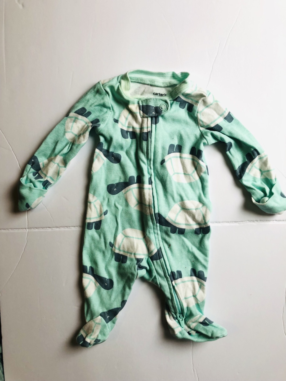 Carters Cotton Baby Sleepers NB, 3 m 3-6 m , 6-9m - photo 3