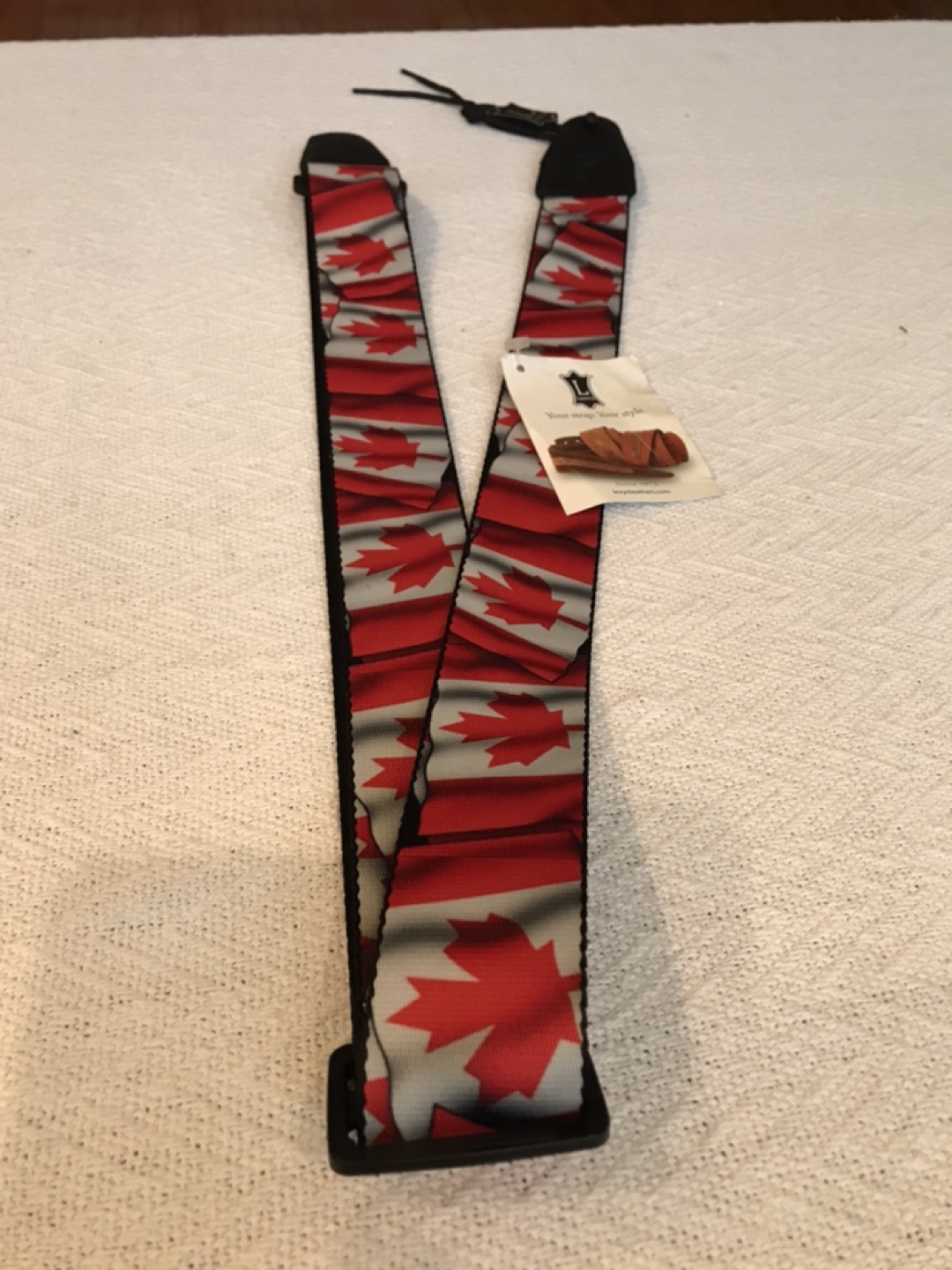 Levy Canadian Flag Guitar Strap - new with tags