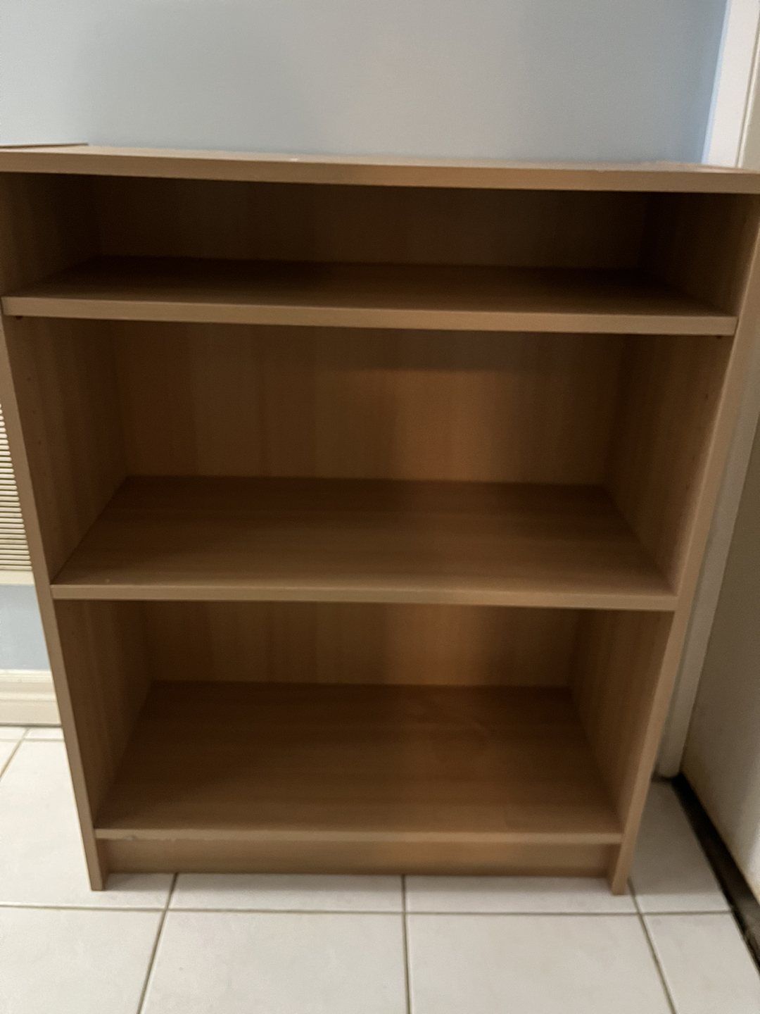 Ikea bookcase in light brown thumbnail