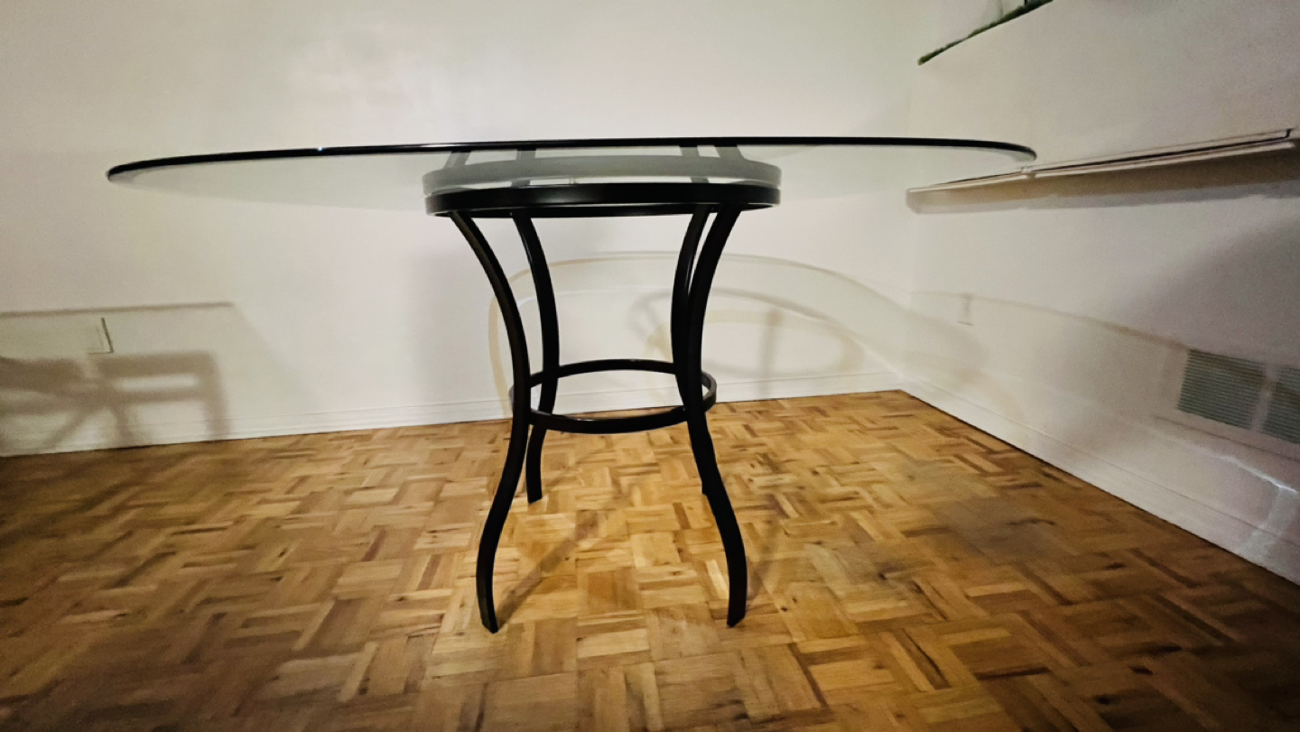 Glass table dining - photo 5
