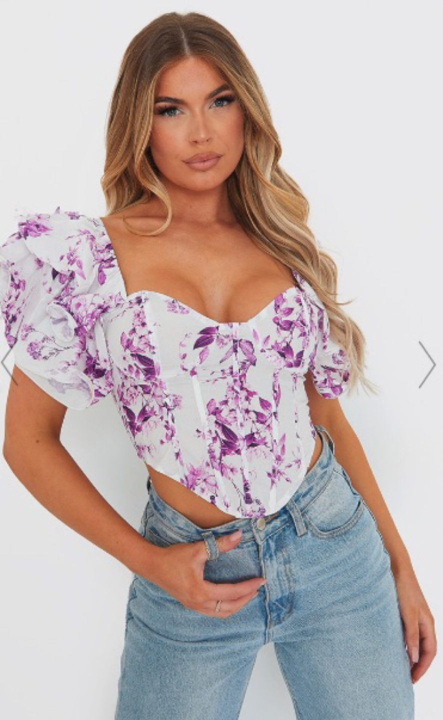 Flower crop top