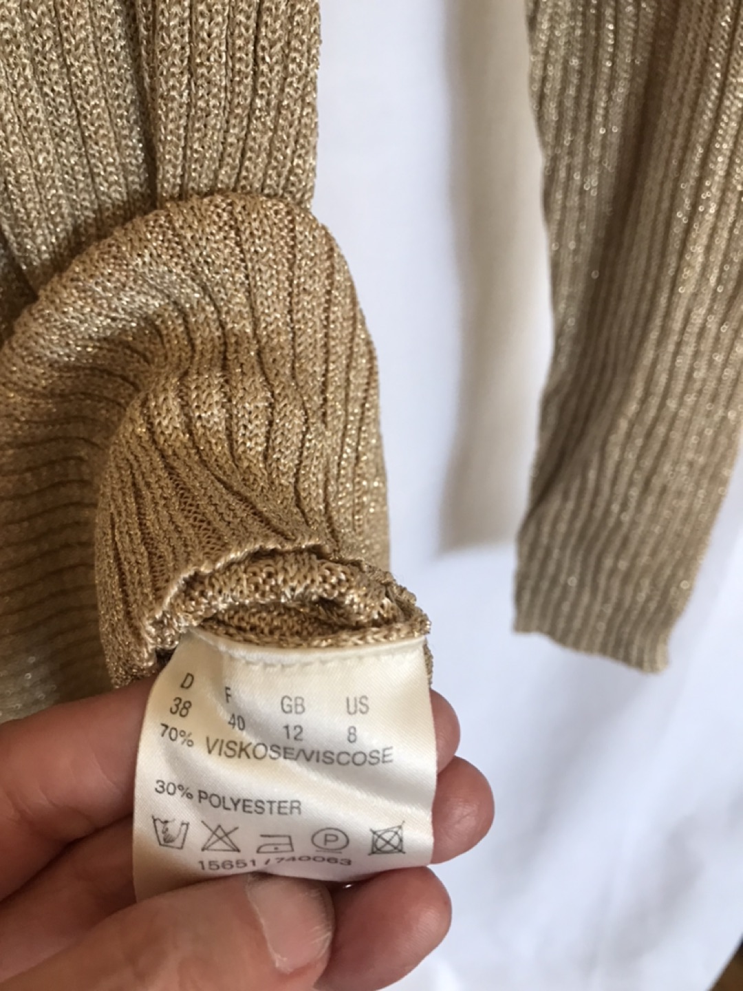 Sparkly Gold Turtleneck - Dress Up or Down image indicator(4)