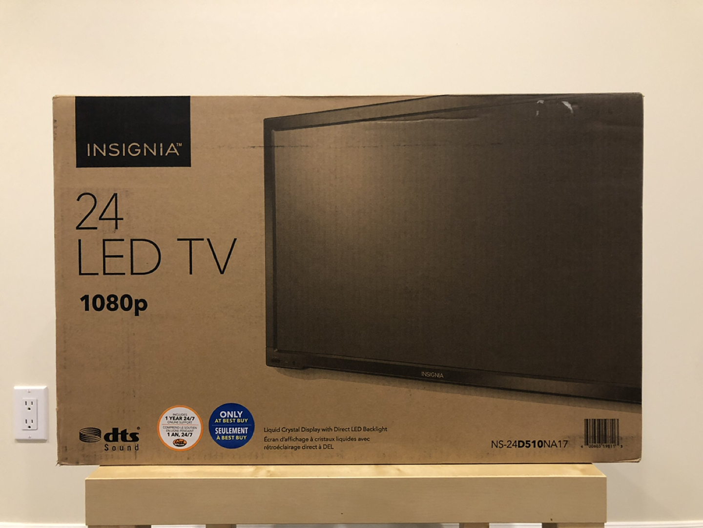 Insignia 24” LED TV image indicator(5)