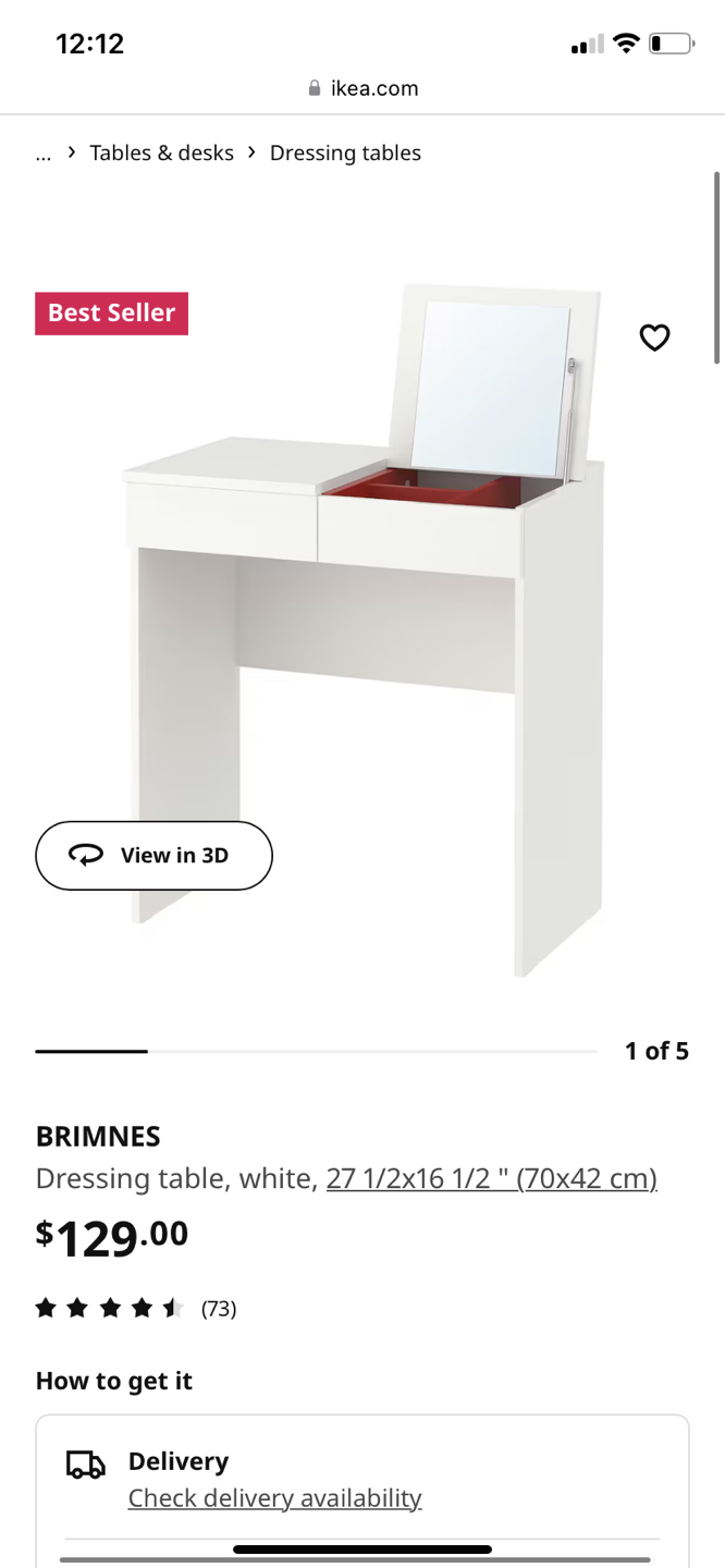 Ikea Dressing Table thumbnail