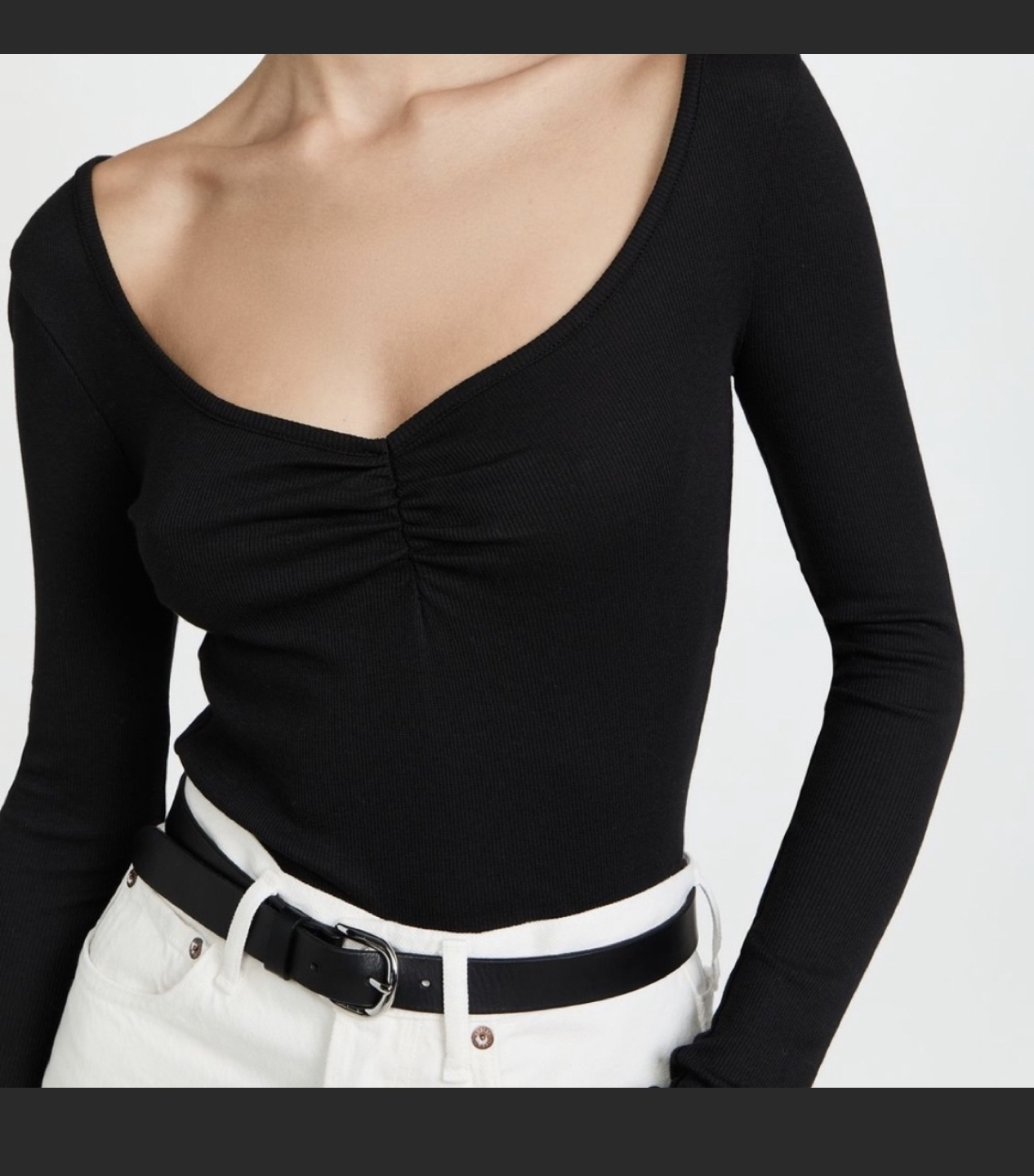 BNWT Madewell sweetheart neckline top thumbnail