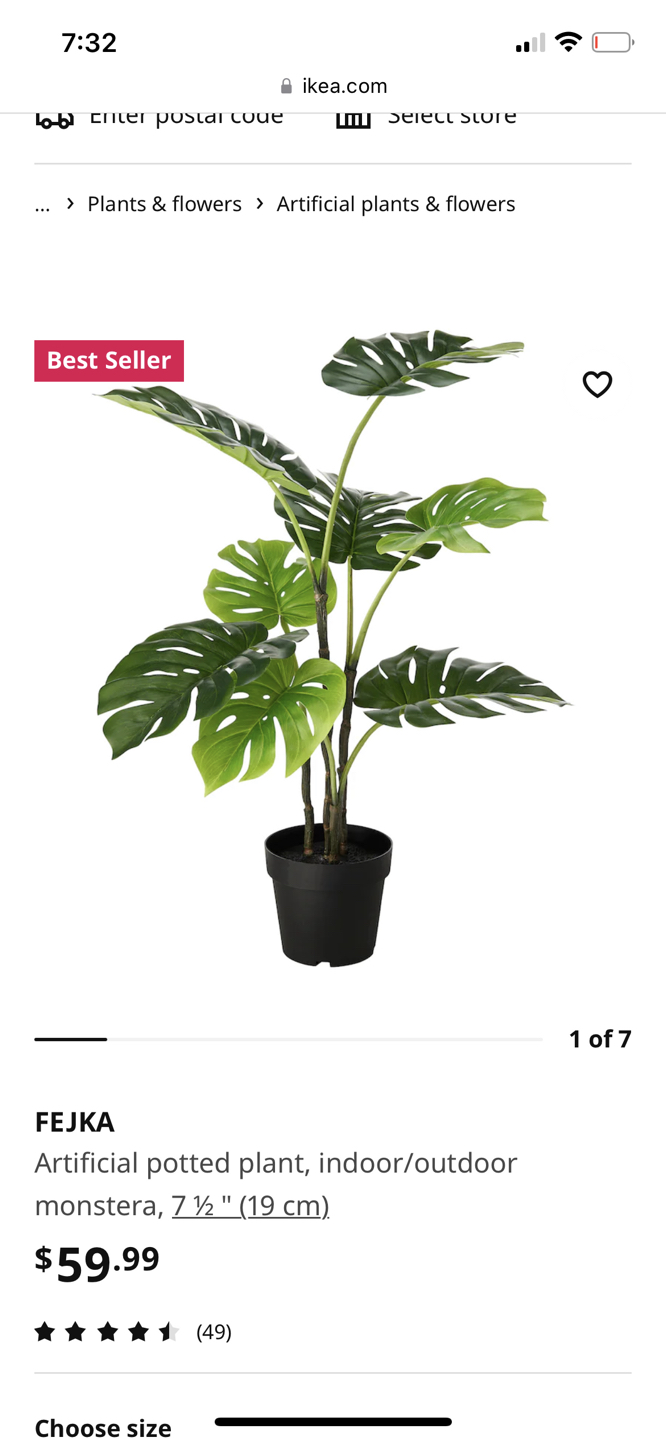 Ikea artificial plant - photo 3