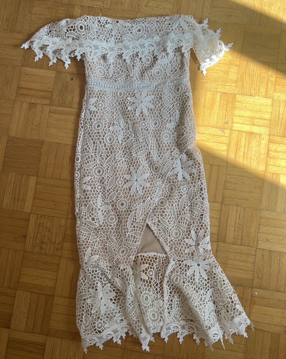 Lace white dress - photo 3