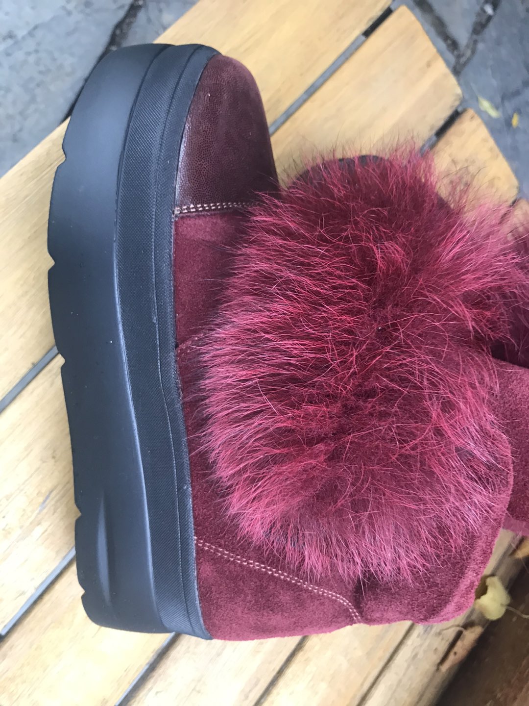 Natural leather and fur winter boots - photo 4