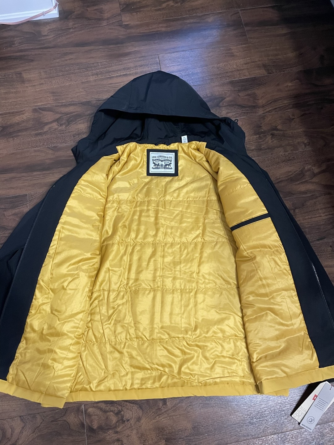Black and Yellow Men’s Levi’s Water Resistant Jacket - photo 2