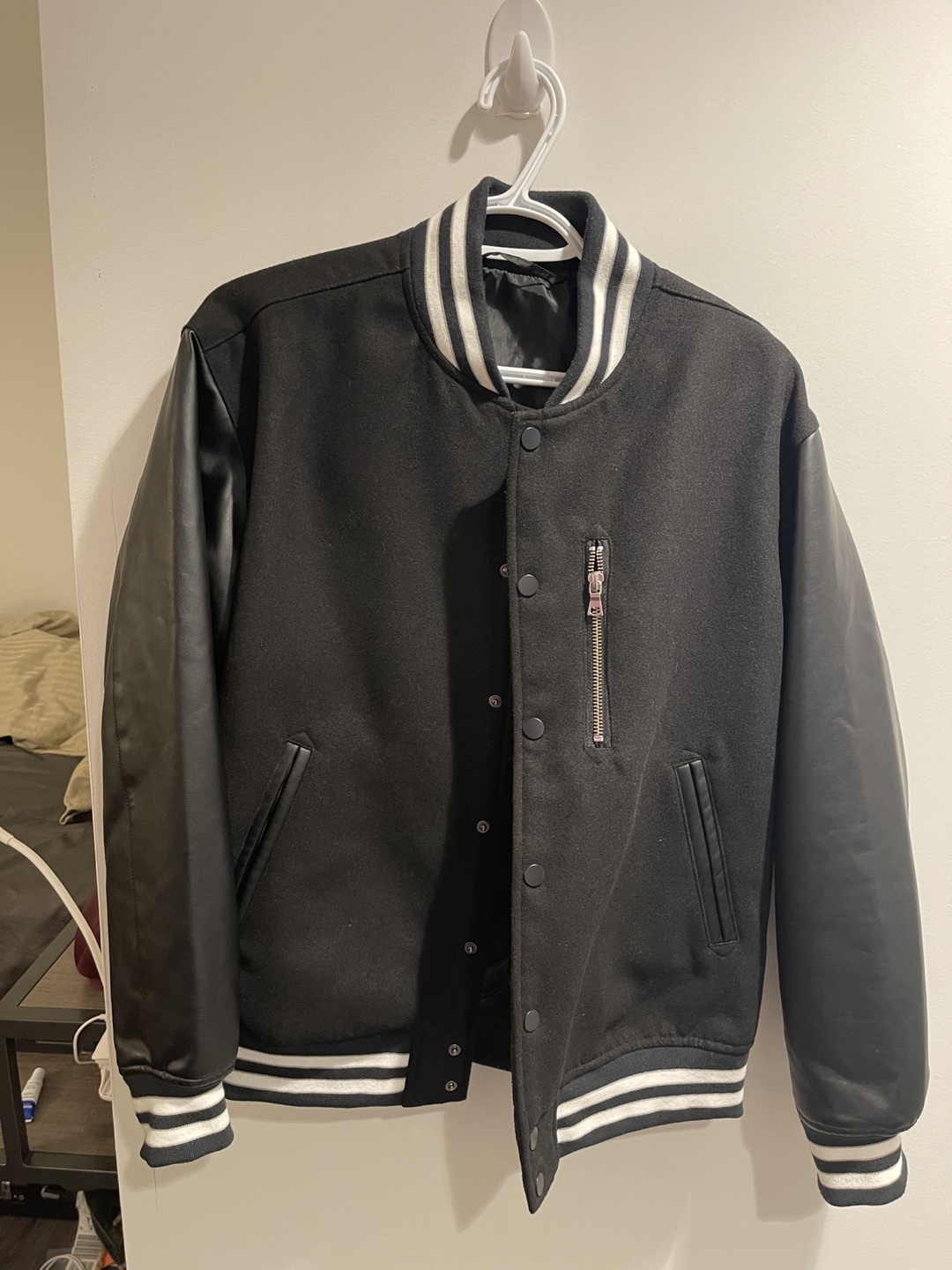 Black baseball jacket