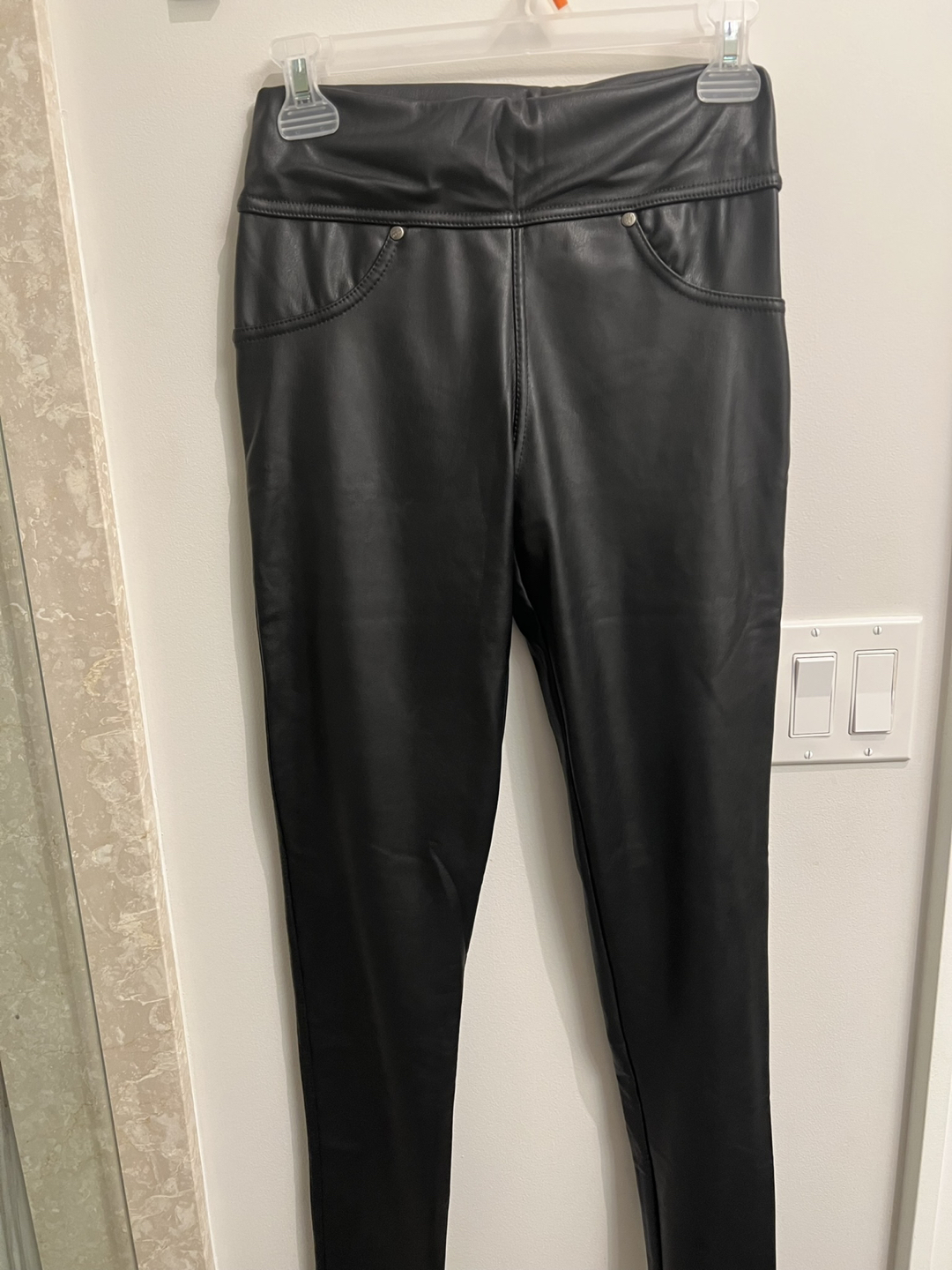 Brand New Leather Pants (winterized ❄️ faux leather) S/M - photo 2