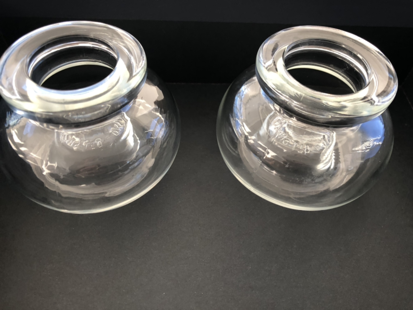 Stylish MCM Dansk Denmark IHQ glass candle holders