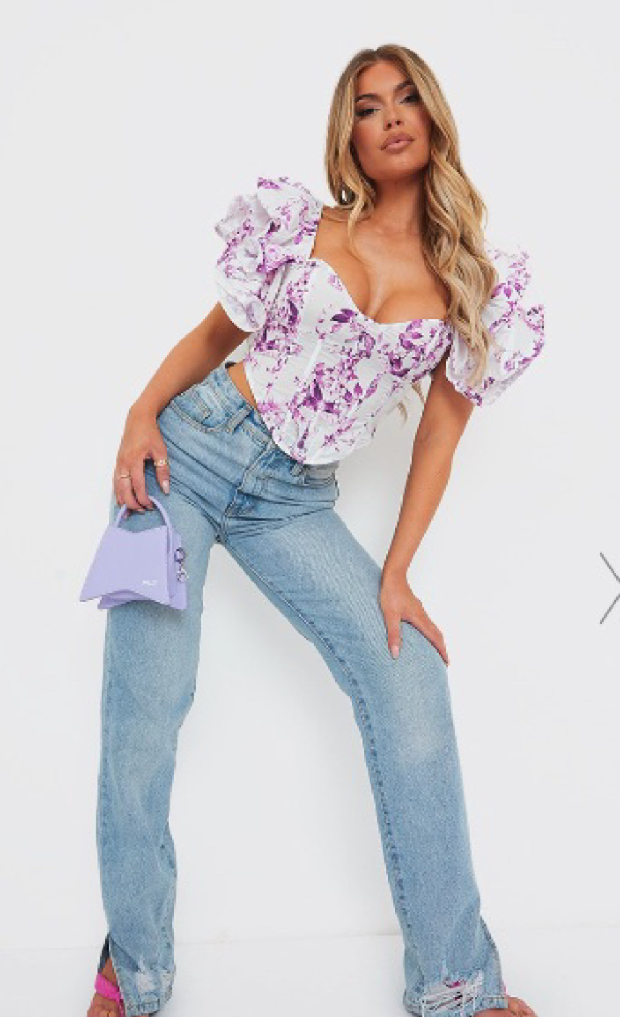 Flower crop top - photo 3