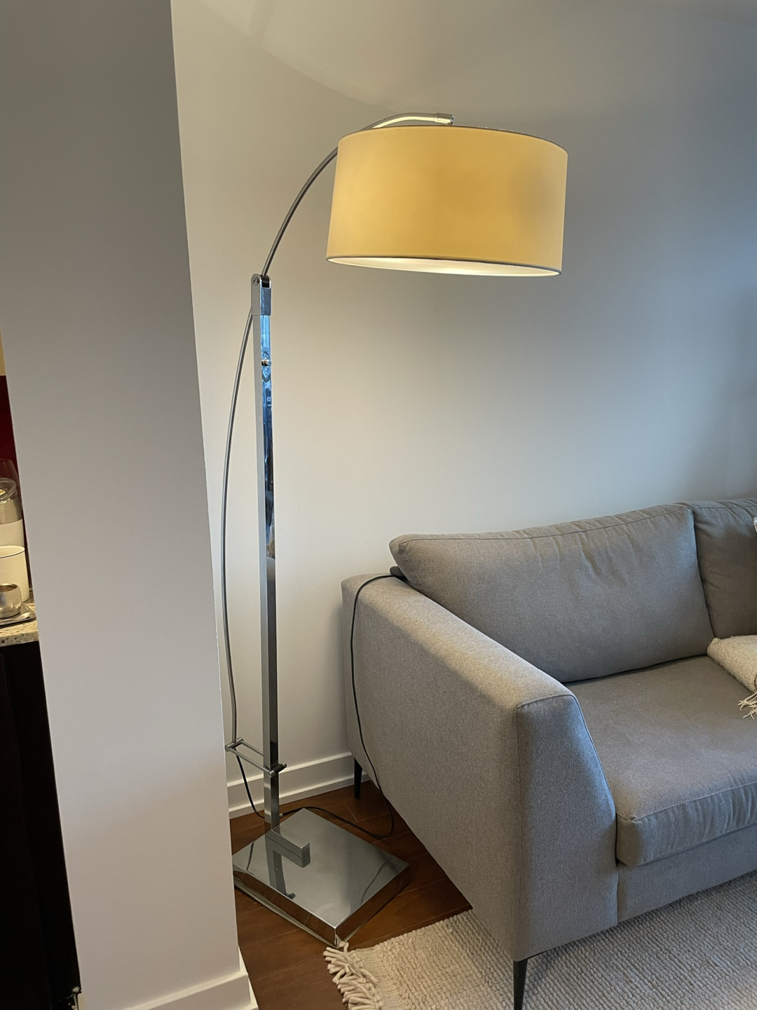 Crome floor lamp