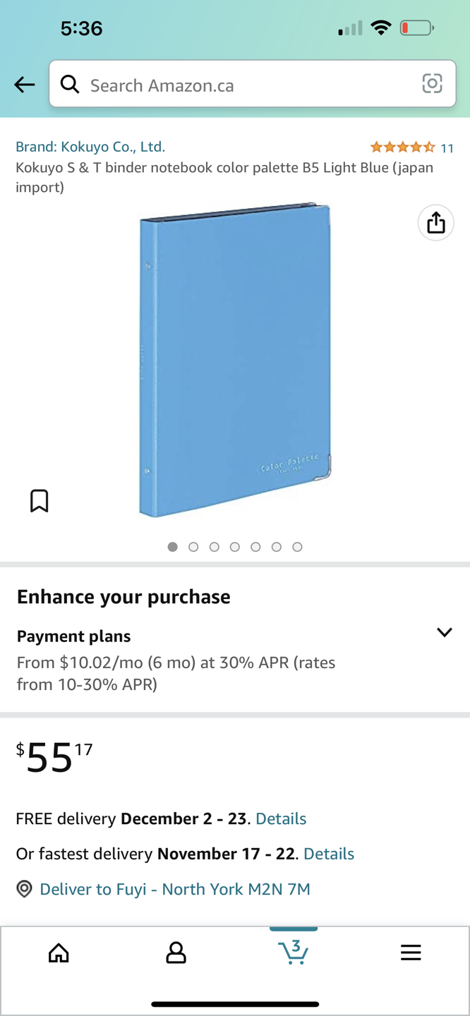 Kokuyo Colour Palette B5 Loose Leaf Notebook Brand New ⚽️ image indicator(7)