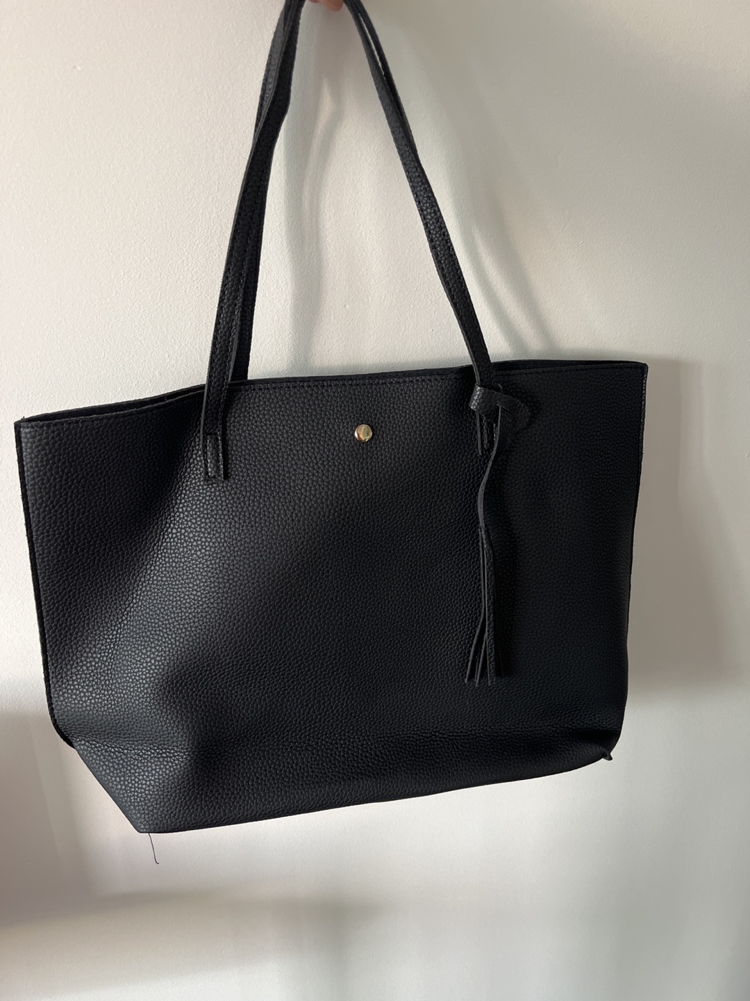 Like new faux leather tote bag - photo 4