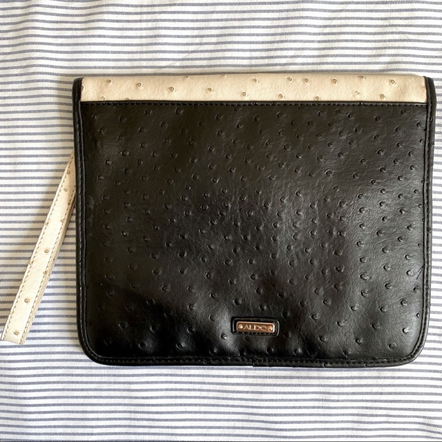 ALDO beige black envelope hand bag image indicator(2)