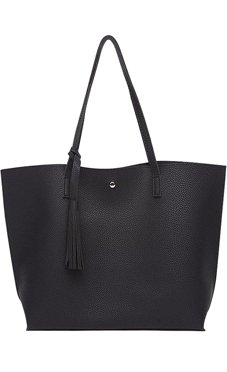 Like new faux leather tote bag