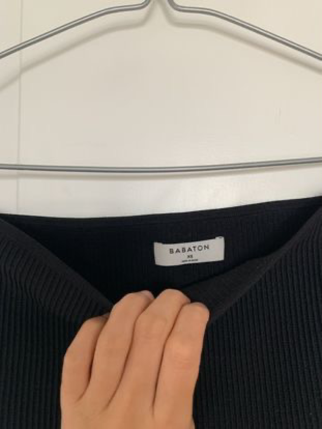 Babaton Black Sculpt Knit tube top - photo 3