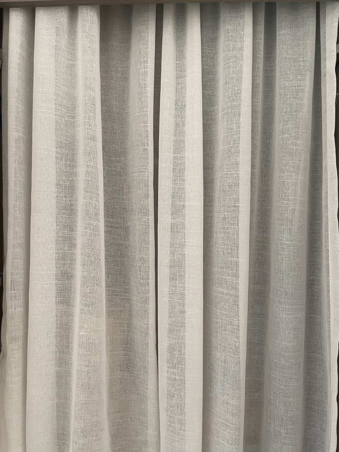 Sheer Curtain Panel Natural Linen 54"x84"