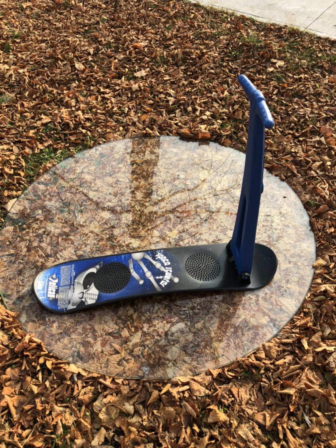 Space 95 scooter in the snow.