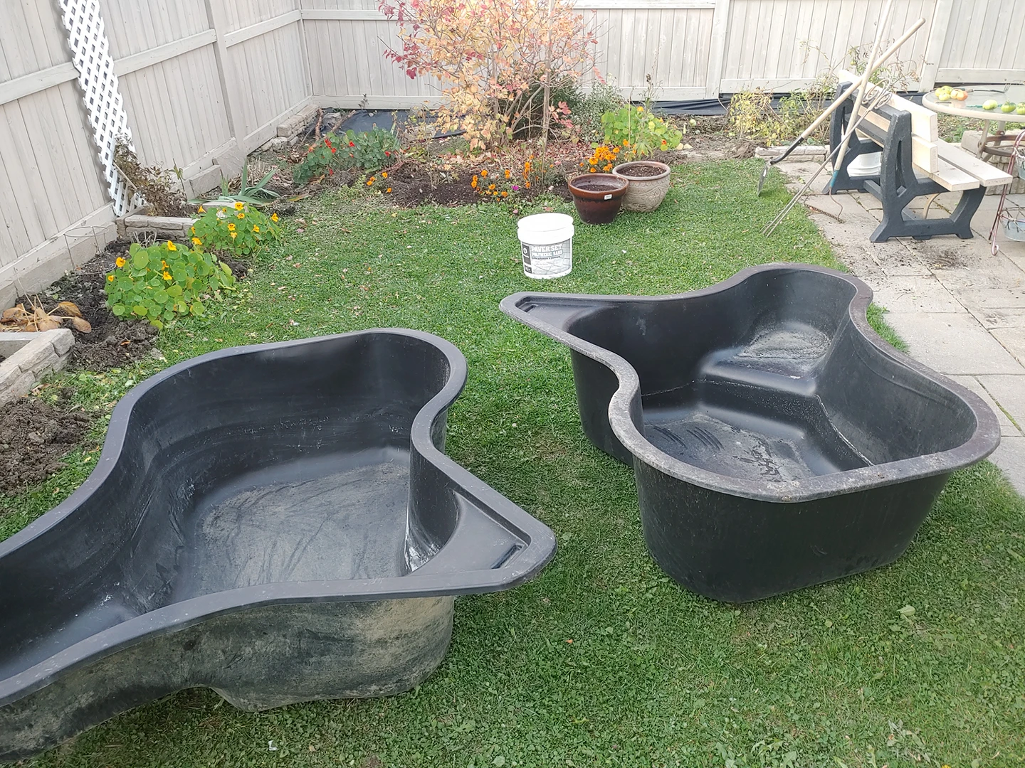 large garden pond liner