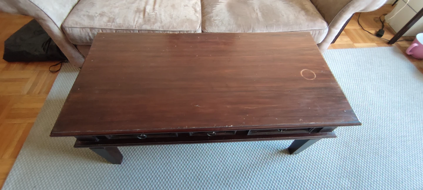 MUST BE PICKED UP ASAP!!! Indonesian dark wood coffee table. - photo 3