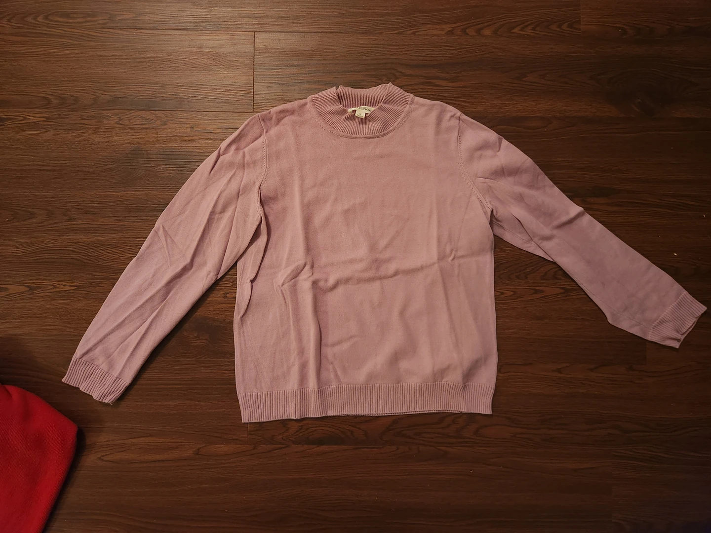 purple tight collar sweater