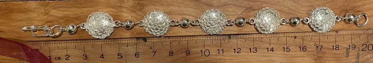 Silver Bracelet and Earrings Set thumbnail