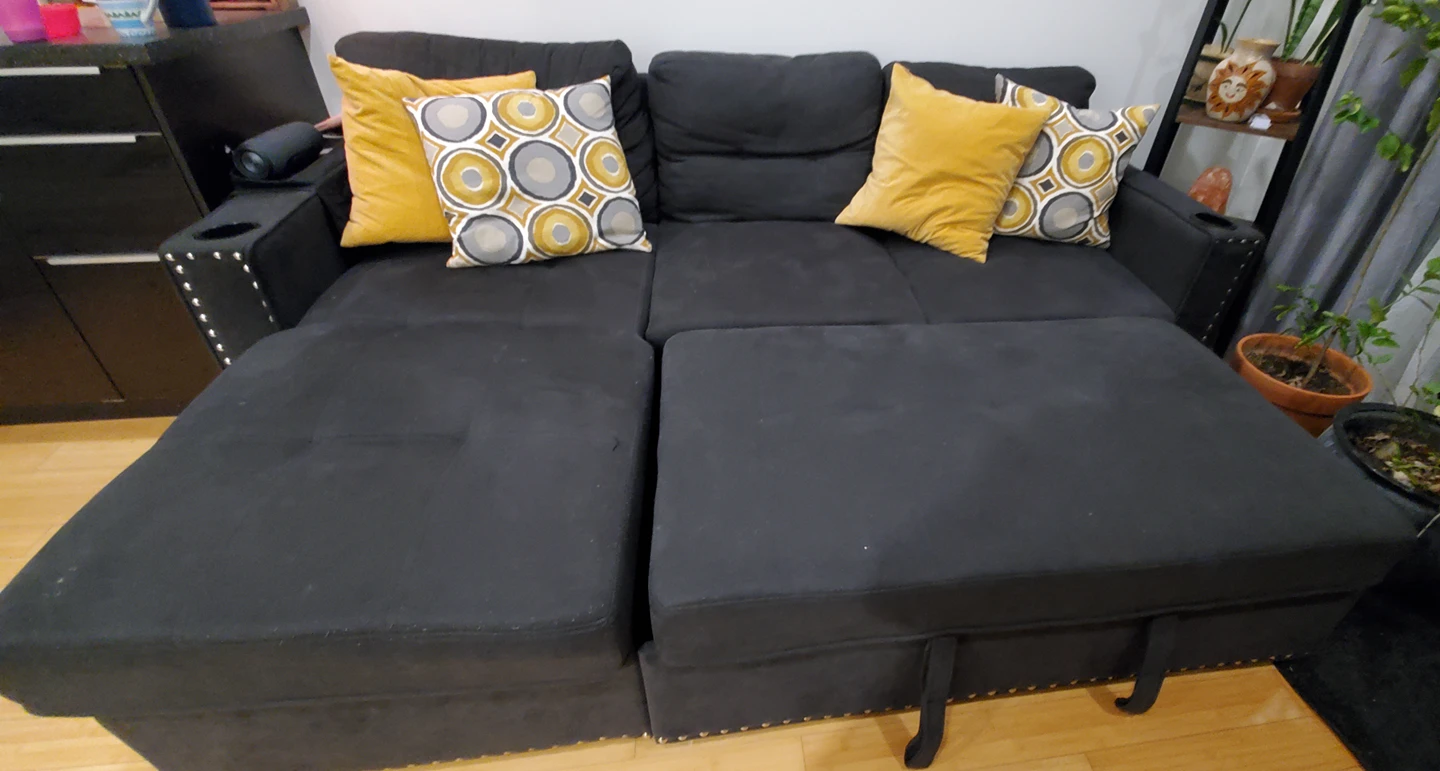L shaped sofa bed - photo 4