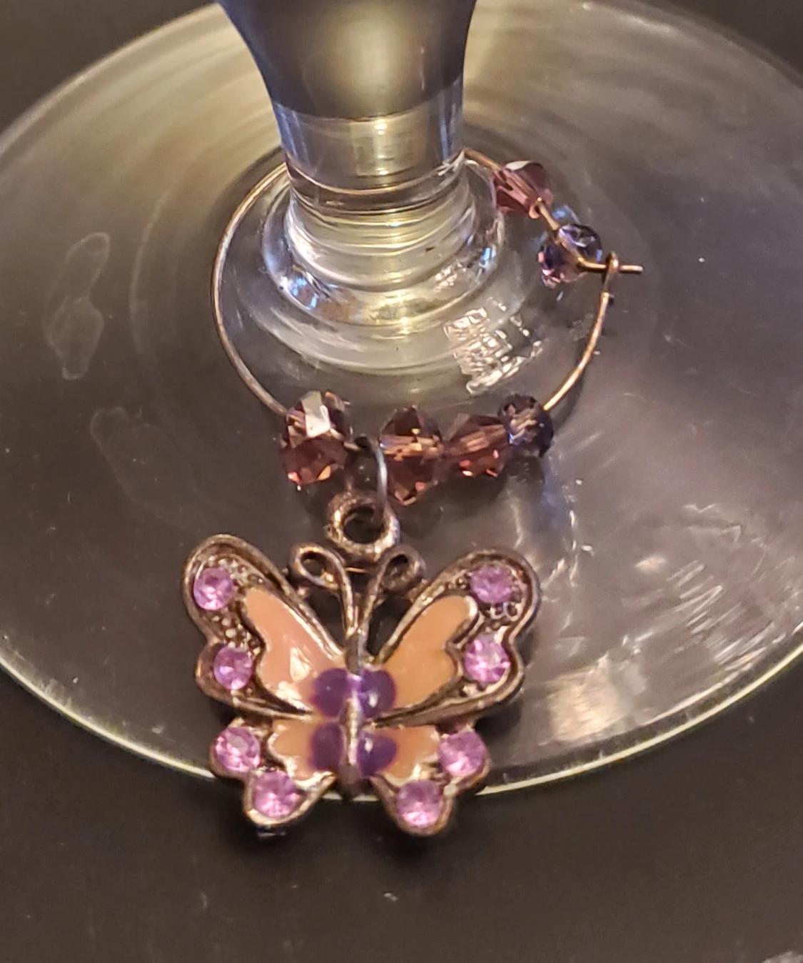 Crystal stemware with charms - photo 4