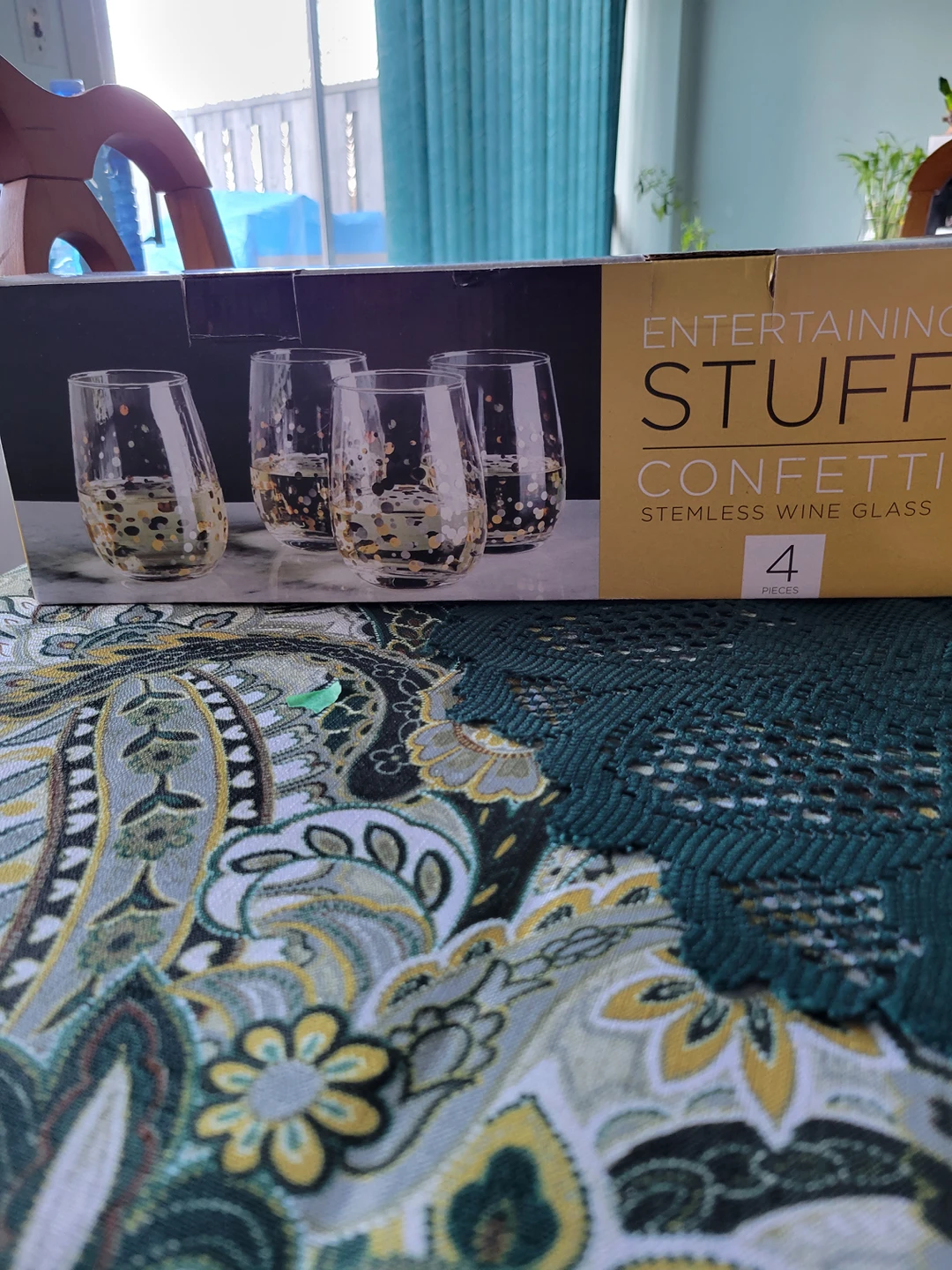 Set of 4 Stemless wine glasses. thumbnail