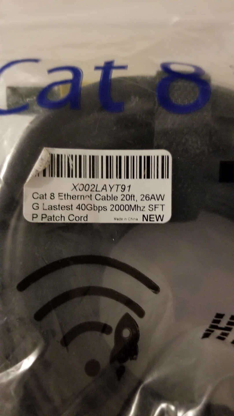 brand new 20ft cat 8 ethernet cable - photo 3