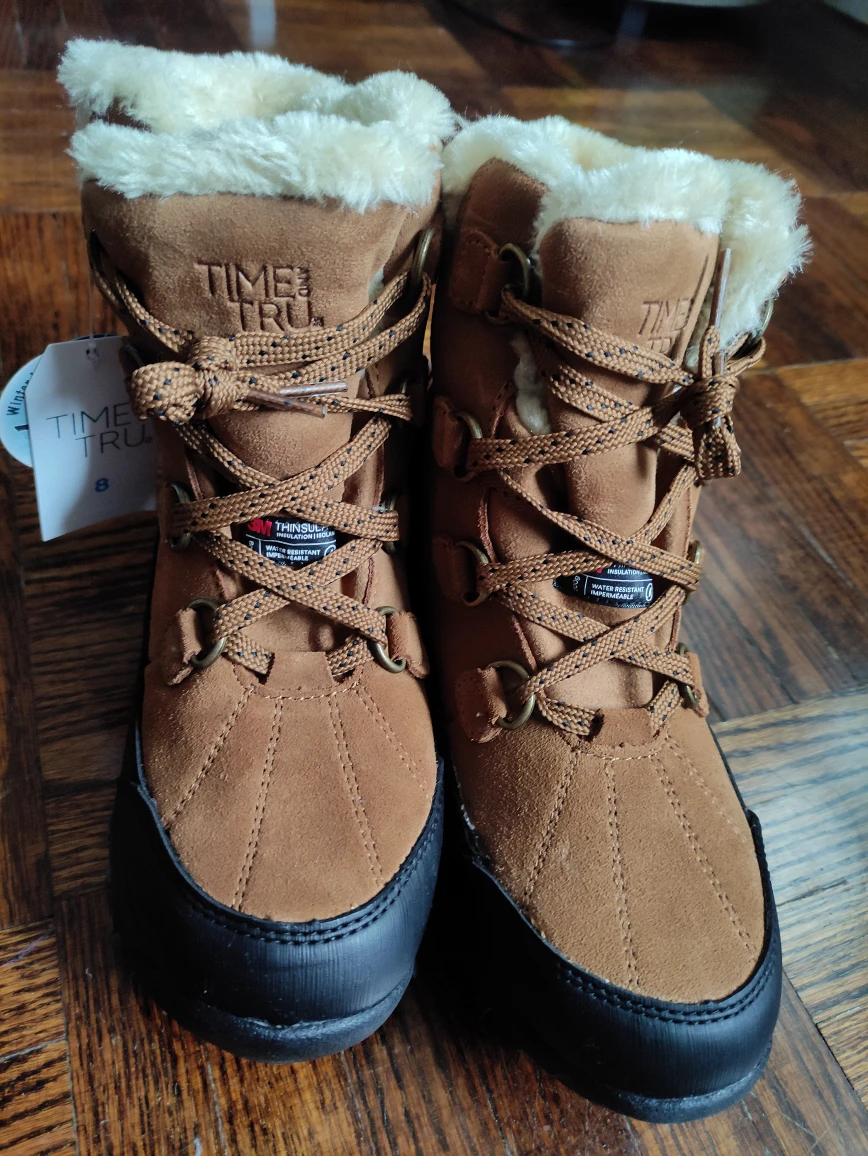 Time & Tru snow boots, for women. size 8 - photo 3
