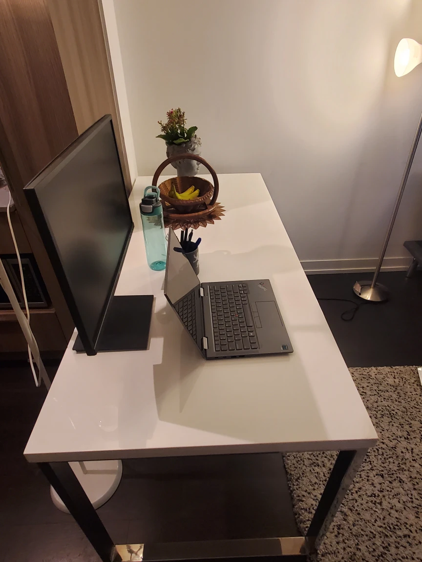 Moder White Work Desk (bought for $560 less than year ago) - photo 2