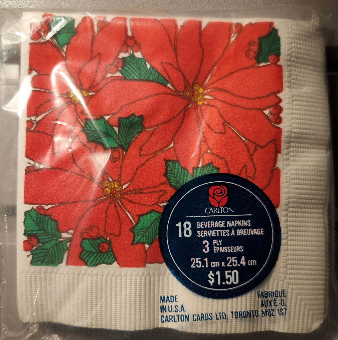 Christmas cocktail paper napkins image indicator(3)