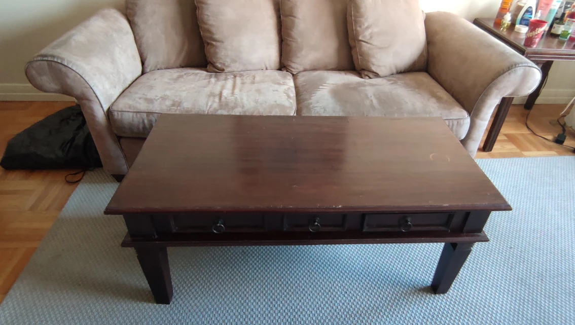 MUST BE PICKED UP ASAP!!! Indonesian dark wood coffee table. - photo 2