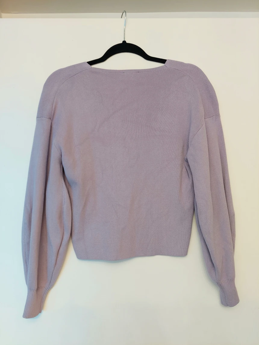 Lilac v-neck sweater (XXS/XS/new) - photo 2