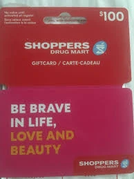 $100 Shopper's Drug Mart gift card