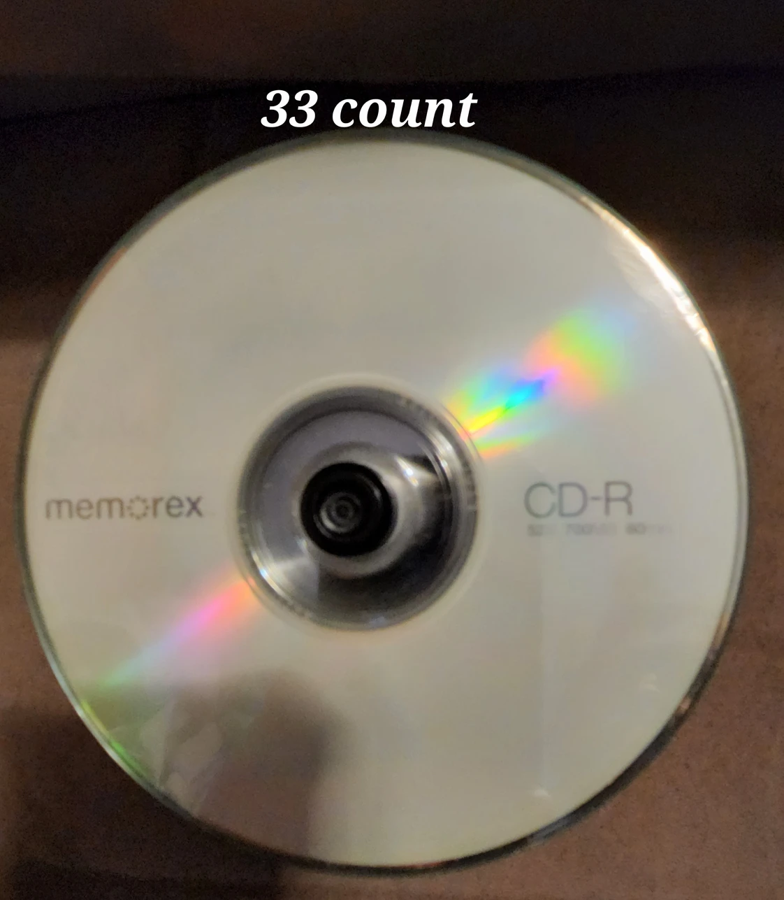 DVD and CDs (blank) for transferring media image indicator(4)