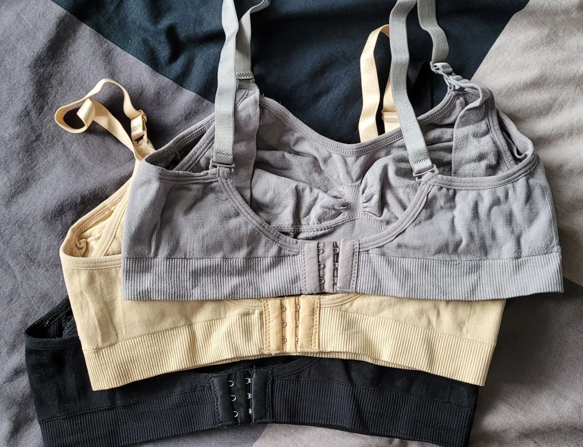 Nursing Bra, Set of 3, Size L - LIKE NEW!!! image indicator(2)