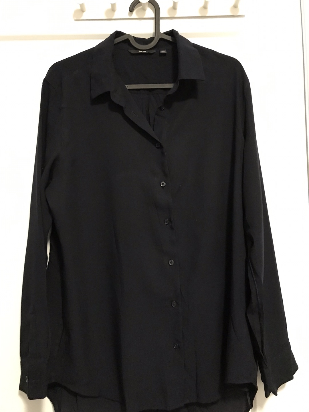 Uniqlo shirt navy blue thumbnail