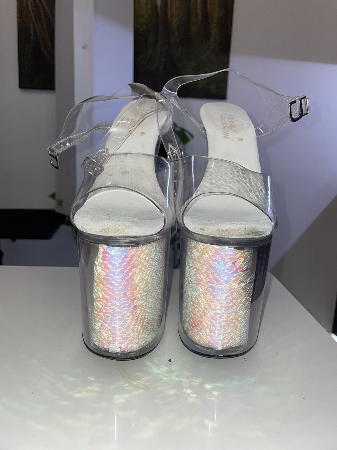 New mermaid holographic pole heels - photo 2