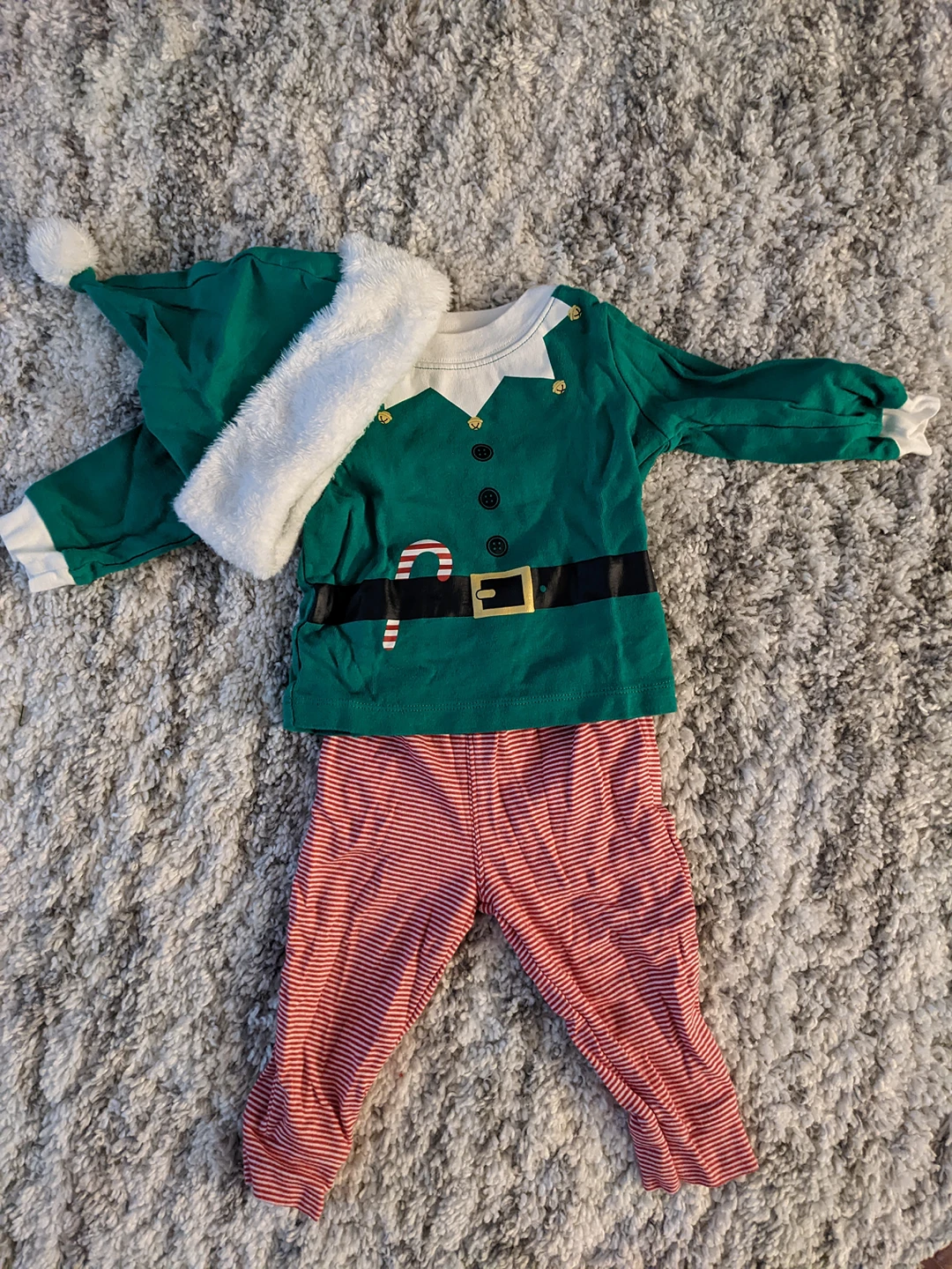 Elf Christmas outfit for 9 months old thumbnail