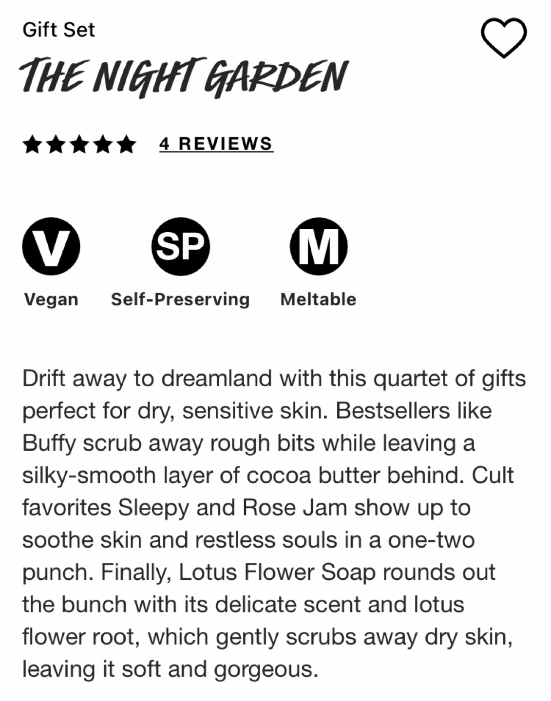 LUSH “The Night Collection” box gift set image indicator(2)